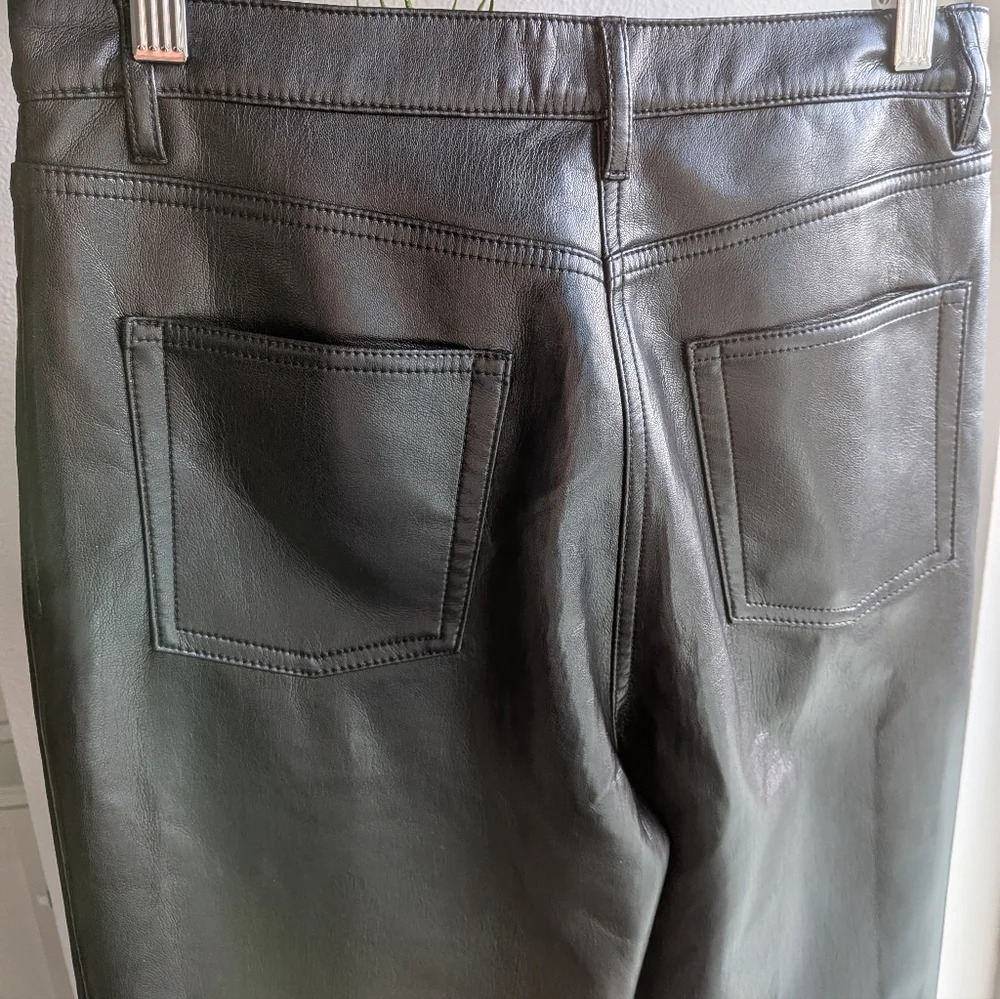 Aritzia Wilfred Melina Vegan Leather Pants - Black - Size 6